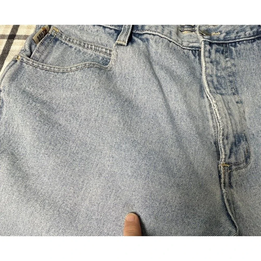 Vintage Y2K South Pole Denim Shorts Jorts Baggy Light Wash Faded Men’s Size 36